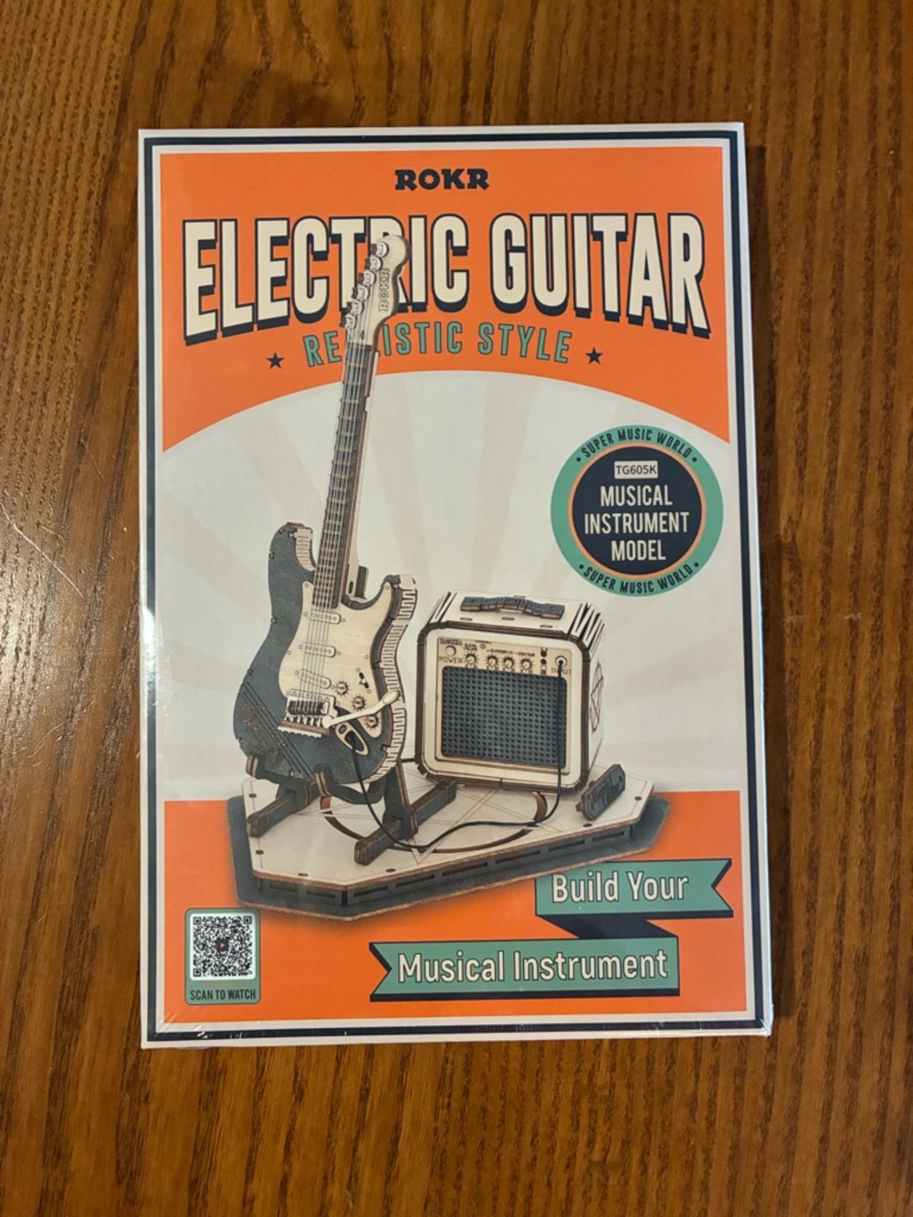 ROKR Electric Guitar Musical Instrument Model - Orange